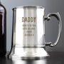 Personalised Message Stainless Steel Tankard, thumbnail 2 of 5