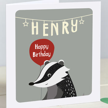 Badger Personalised Card, 2 of 3