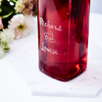 Couples Personalised Glass Bottle, 3 of 3