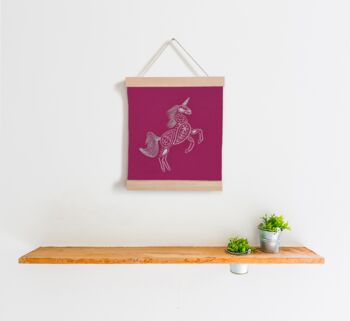 Unicorn Banner Embroidery Kit, 2 of 4