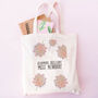 Pom Pom Flowers Personalised Teacher Book Bag, thumbnail 1 of 2