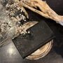 Classic Leather Wallet, Black Floral, thumbnail 1 of 3