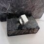 Sterling Silver Rectangular Men's Signet Ring, thumbnail 2 of 5