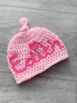 Personalised Handmade Baby Hat, 3 of 7