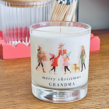 Personalised Merry Christmas Soy Candle, 3 of 9