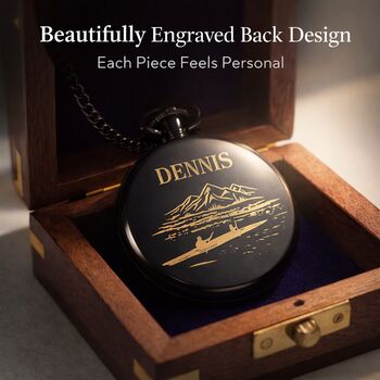 Personalised The Traflagar Pocket Watch Gift With Case For Birthday And Anniversary, 9 of 12