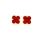 Four Leaf Clover Stud Earrings In Rainbow Of Colours, thumbnail 5 of 7