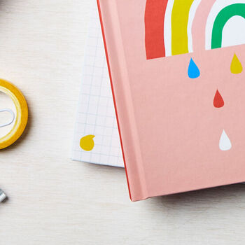 Personalised Rainbow Sketchbook Journal For Kids, 5 of 6