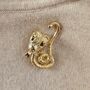 Vintage Gold Snake Brooch, thumbnail 2 of 2