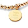 14k Gold Filled 18th Beaded Bracelet, thumbnail 4 of 7