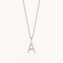 Letter Necklace 925 Silver Or 18ct Gold Plated Vermeil, thumbnail 6 of 7