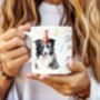 Personalised Border Collie Birthday Congratulations Party Gift Mug, thumbnail 1 of 2