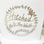 Personalised Hitched Wedding Card, thumbnail 3 of 10