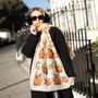 Halloween Pumpkins, Autumnal Print Scarf In Personalised Gift Box, thumbnail 1 of 6