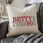 Personalised 90th Birthday Cushion, thumbnail 3 of 10