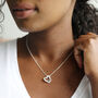 Personalised Interlocking Hearts Pendant Necklace, thumbnail 2 of 6