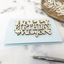 Personalised Happy Birthday Card With Heart Motifs, thumbnail 9 of 12