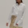 Gloria Kelly Gold Mini Skirt, thumbnail 4 of 6