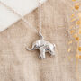 Sterling Silver Elephant Necklace, thumbnail 1 of 3