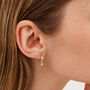 Heart Huggie Hoop Drop Earring, thumbnail 2 of 10