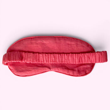 Embroidered Velvet And Cotton Eye Mask | Sunflower, 5 of 7