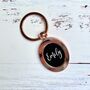 Personalised Oval Key Ring, thumbnail 1 of 2