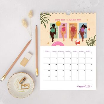 Illustrated 2023 A4 Monthly Wall Calendar, 9 of 10