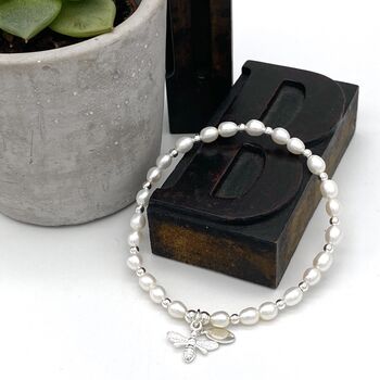 Lottie’s Silver And Pearl Bracelet, 8 of 9