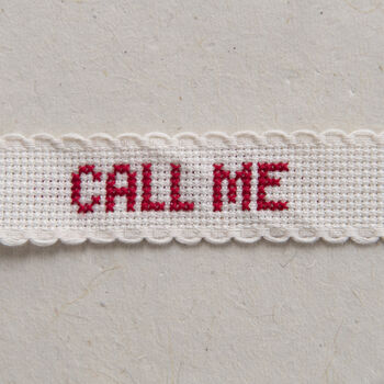 Just To Say 'Call Me' Cross Stitch Secret Message, 8 of 9