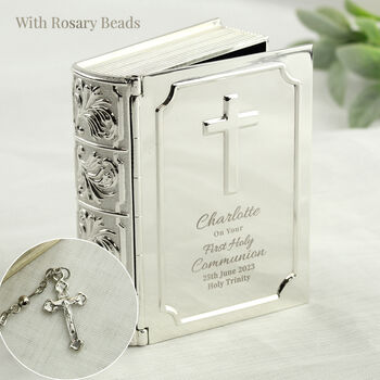 First Holy Communion Rosary Beads And Trinket Box, 5 of 5