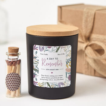 Personalised A Day To Remember Candle Gift, 2 of 6