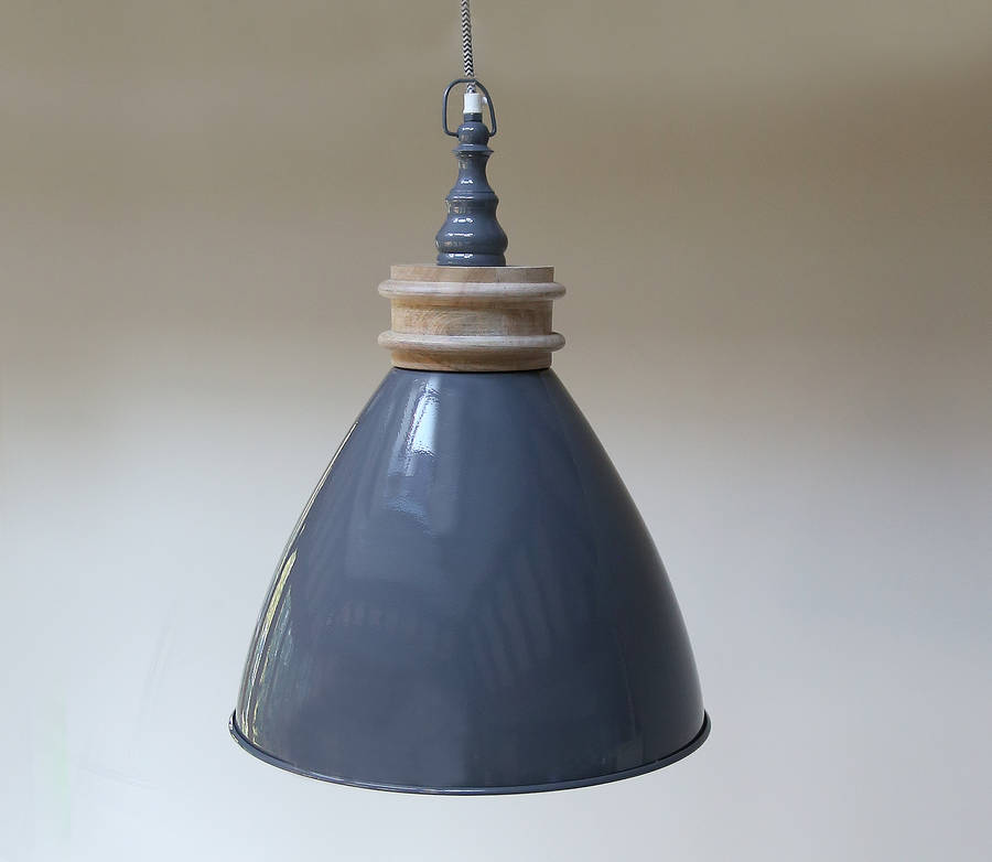 Grey Pendant Light By Red Lilly Notonthehighstreet Com