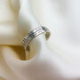 Sterling Silver Roman Numerals Calendar Adjustable Ring, thumbnail 3 of 6
