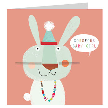 Baby Girl Rabbit Card, 2 of 3