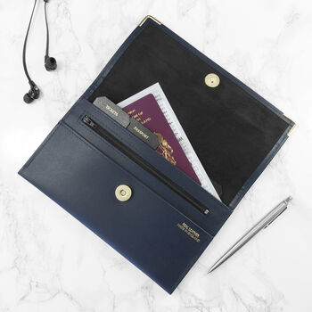 Personalised Luxury Leather Travel Organiser, 11 of 12