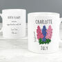 Birth Flower Mug With Personalised Message, thumbnail 10 of 12