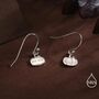 Pumpkin Drop Hook Earrings In Sterling Silver, thumbnail 4 of 11