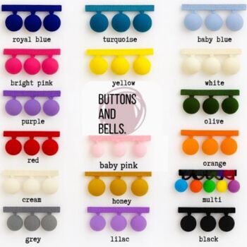 Pompom Corduroy Fabric Letters, 11 of 11