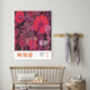 Japanese Pink Flower Art Print, thumbnail 2 of 3