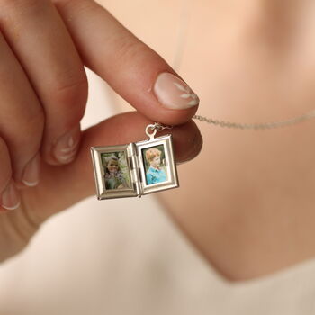 Silver Victorian Book Locket Personalised Gift, 2 of 12