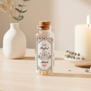 Mini Matches Jar Gift With Initials, 3 of 6