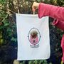 Personalised November Birth Flower Tea Towel, thumbnail 4 of 8