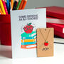 A+ Teacher Apple Necklace And Thank You Card Set, thumbnail 2 of 2