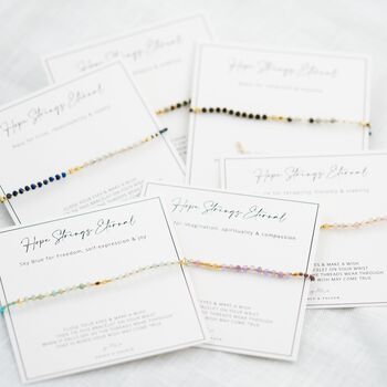 Minimalist Colourful Silk Thread Gemstone Bracelets, 2 of 12