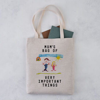 Mother's Day Personalised Kid's Drawing Tote Bag, 3 of 3