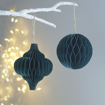 Recycled Honeycomb Hanging Decoration Sets, 2 of 4