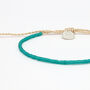 Ka'anapali Frosted Glass Beaded Anklet, thumbnail 9 of 12