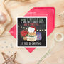 Funny Christmas Shopping Card Must Be Xmas Poinsettia, thumbnail 2 of 4