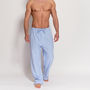 Men's Blue Striped Flannel Pyjama Trousers, thumbnail 1 of 4
