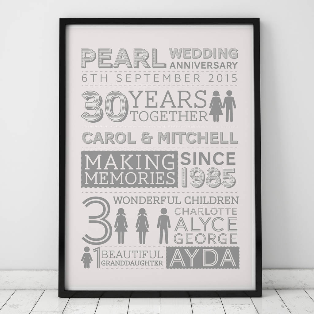 Wedding Anniversary Family Art Print By Cows Kisses